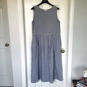 Ines De La Fressange x Uniqlo Gingham Cotton/Linen Dress